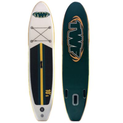 TWF Inflatable SUP 10’6 Colour: WHITE/GREEN