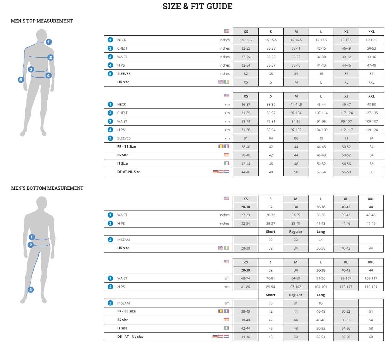 Columbia Jacket Womens Size Chart